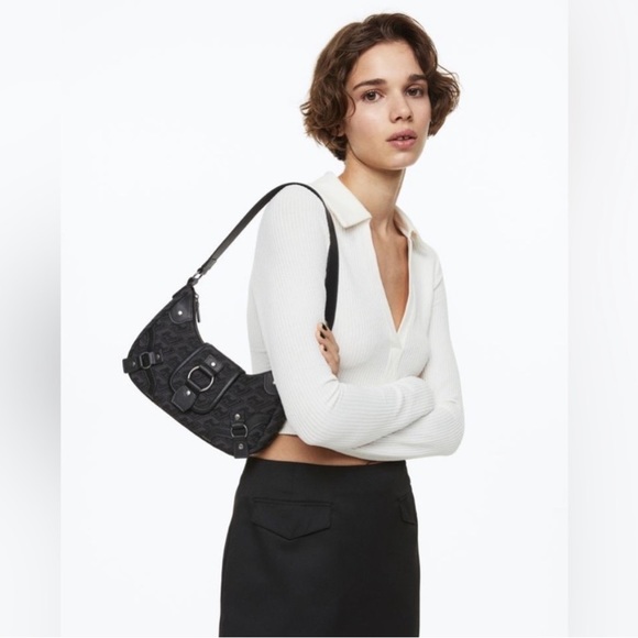 H&M DIVIDED Ribbed Collared Crop Top - Picture 4 of 8